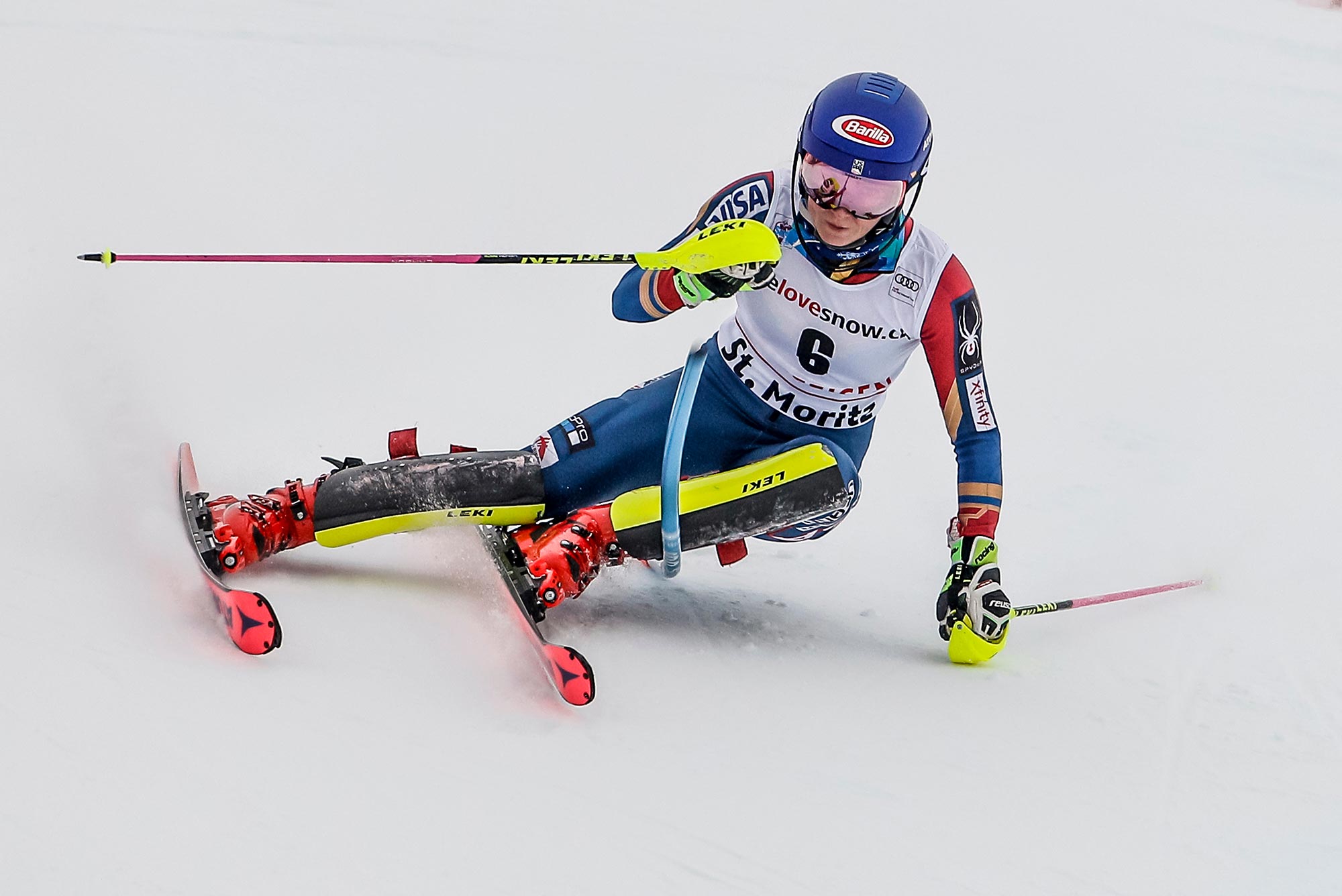 Mikaela Shiffrin skiing